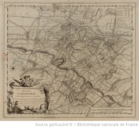 Carte d&#x27;Ons en Bray